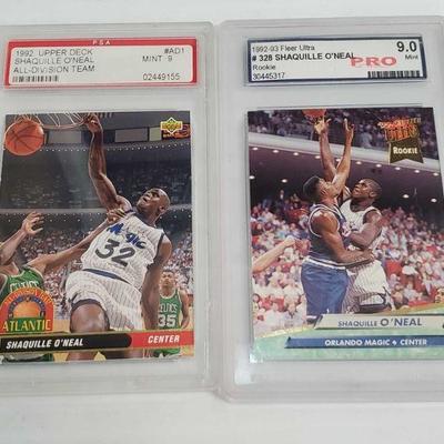 2342	

2 1992-93 Shaquille O'Neal PRO Graded Basketball Cards
2 1992-93 Shaquille O'Neal PRO Graded Basketball Cards