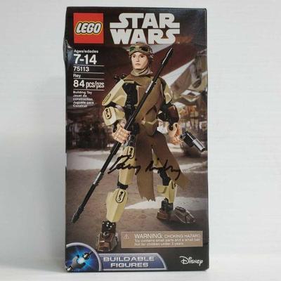 2032	

Star Wars Rey Buildable Figures Signed By Daisy Ridley
PSA Authenticated 7A40386
