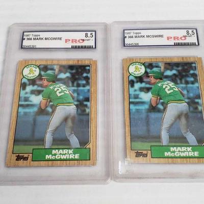 2366	

2 1987 Mark McGwire Baseball Cards Graded
2 1987 Mark McGwire Baseball Cards Graded