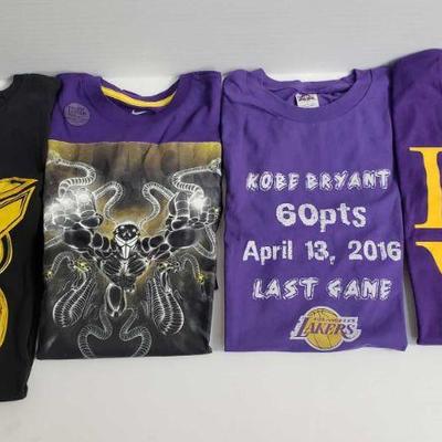 2294	

4 Kobe Bryant Short Sleeve T Shirts
Sizes XL And XXL