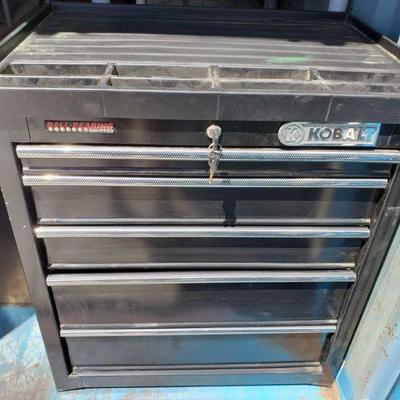 3014	

Kobalt Tool Box
Tool Box Comes With Keys, Measures Approx 28