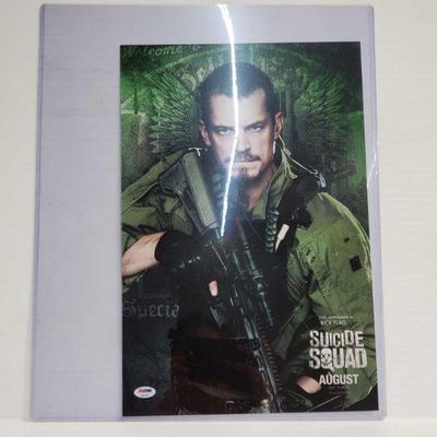 2232	

Suicide Squad Movie Poster Autographed By Joel Kinnaman-With COA
Size: 12Ã—18