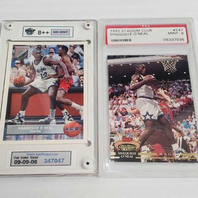 2341	

2 Shaquille O'Neal 1993 Graded Basketball Cards
2 Shaquille O'Neal 1993 Graded Basketball Cards
