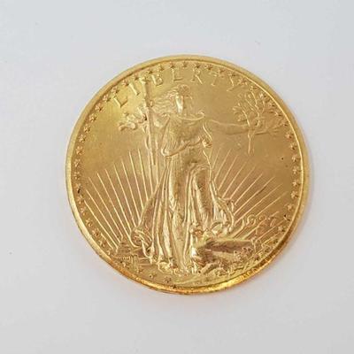 1000	

1927 St. Gaudens U.S. Gold Collectable Coin, 33.4g
Weighs Approx 33.4g