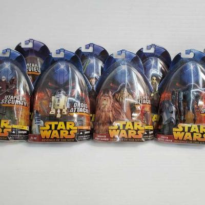 2114	

8 Star Wars Action Figures - Factory Sealed
Characters Include Utapaun Warrior, R2-D2, Wookie Heavy Gunner, Super Battle Droid,...