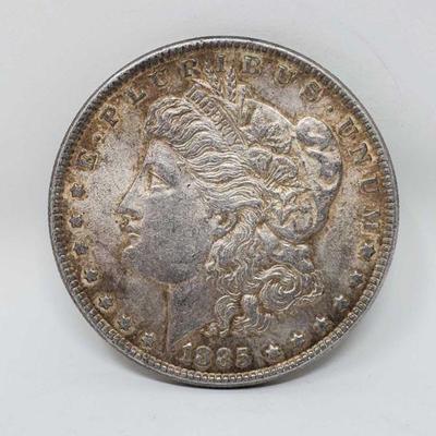 1025	

1885 Morgan Silver Dollar
Philadelphia Mint Mark #81