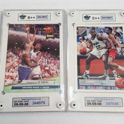 2337	

2 Shaquille O'Neal 1993 Graded Basketball Cards
one rookie card
