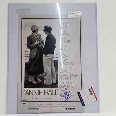 2235	

Annie Hall Movie Poster Autographed By Woody Allen- With COA
Size: 12Ã—18