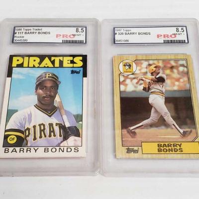 2367	

2 1986-87 Barry Bonds Rookie Cards Graded
2 1986-87 Barry Bonds Rookie Cards Graded