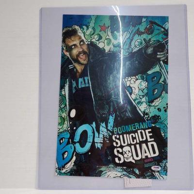 2227	

Suicide Squad Movie Poster Autographed By Joel Kinnaman- With COA
Size- 12Ã—16