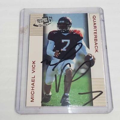 2331	

2001 Signed Michael Vick Football Card - Not Authenticated
2001 Signed Michael Vick Football Card - Not Authenticated