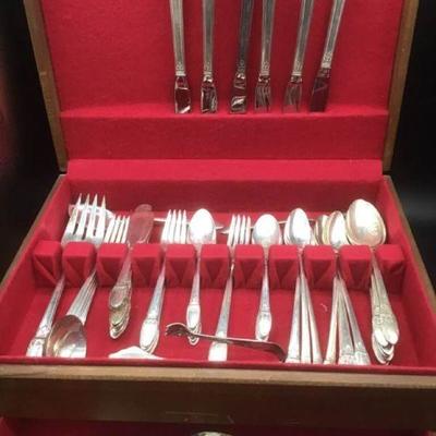 Silver 1847 Rogers Bros ''First Love'' Set