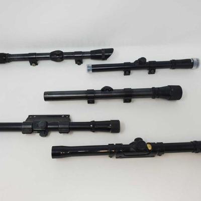 586	
5 Scopes
Brands Include Glenfield, Tasco, Weaver, and Revelation. Size Include 4X, 4Ã—15