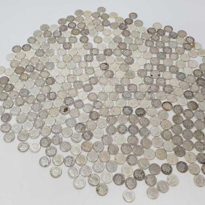 1002	
Approx 427 1964 Silver Dimes- 891.3g
Weighs Approx 891.3g