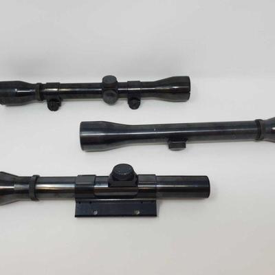 581	
3 Rifle Scopes
Brands Include- Weaver Sizes Include- 4x