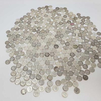 1006	
Approx 357 Pre 1964 Silver Dimes- 893.8g
Weighs Approx 893.8g