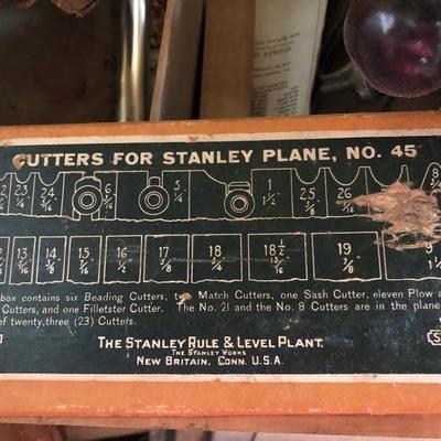 Also have Stanley 45 plane-in box