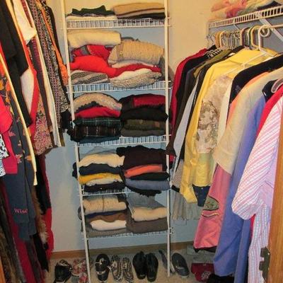 hundreds of clothing items
