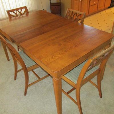 Handsome mid century table and chairs