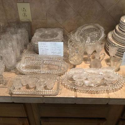 Gorgeous Set of Glassware - Westmoreland English Hobnail - all for $100
1 big goblet
3 small goblet
10 tall glasses
6 mini cups
8 square...