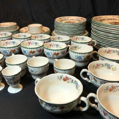 Large service of Spode Chinese Rose China service.