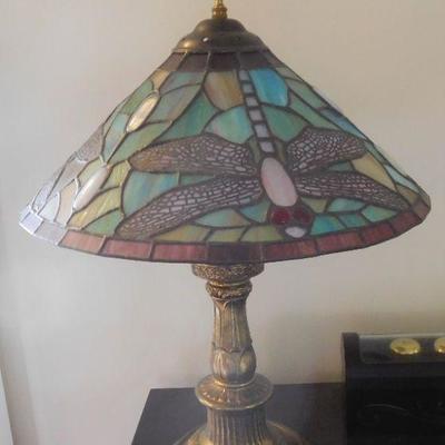 Dragonfly Stain Glass Lamp 