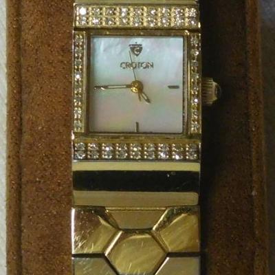 Croton Diamond Case Watch