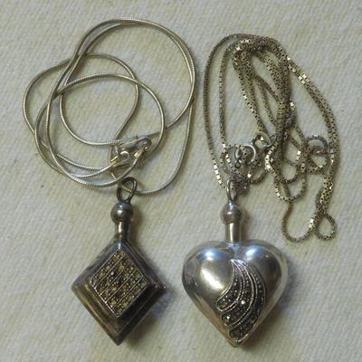 Sterling Perfume Necklaces