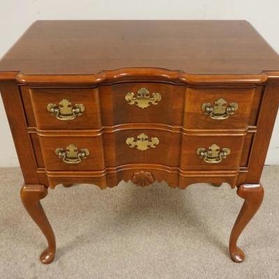1026	HOOKER BLOCK FRONT LOWBOY. 2 DRAWERS. 30 1/4 IN X 18 IN, 30 3/4 IN HIGH
