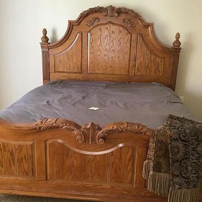 King bed and headboard/footboard $250