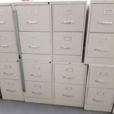 (4) 2 Drawer File Cabinets