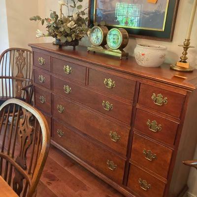 Chippendale style butlers desk/ cabinet