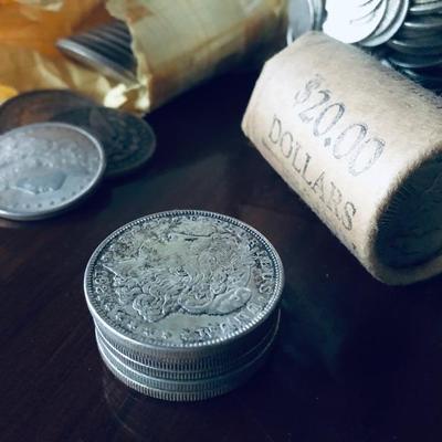 Morgan silver dollars 