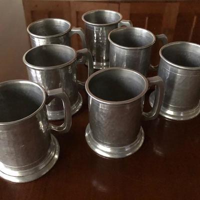 English Pewter mugs 