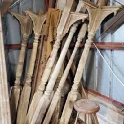 (8) 90in Historical Wood Beams