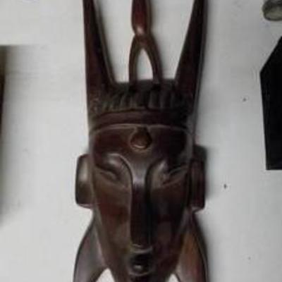 African hand carved wood decoration