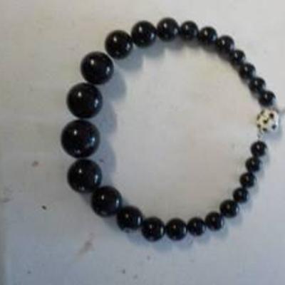 black ball necklace