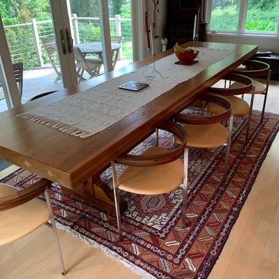 Exquisite Custom Walnut Dining Table 11.8'x3.3'  $5800