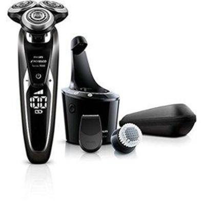Philips Norelco S972189 Shaver 9700 with SmartClean, Rechargeable WetDry Electric Shaver with Cleansing Brush Attachment