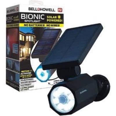 Bell+Howell 2963 Bionic Spotlight Solar Spot 25 Feet Motion Sensor, Sun Panels, Waterproof Frost Resistant Patio, Yard and Outdoor...