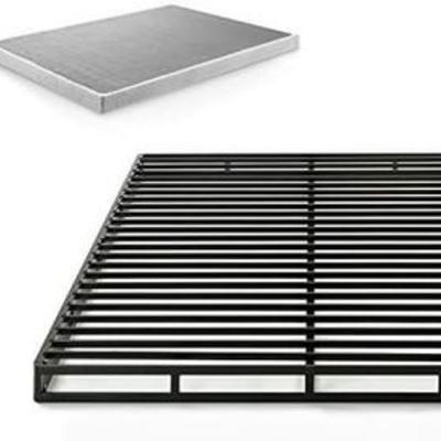 Zinus Victor 4 Inch Quick Lock Box Spring  Mattress Foundation  Built-to-Last Metal Structure  Low Profile  Easy Assembly, King
