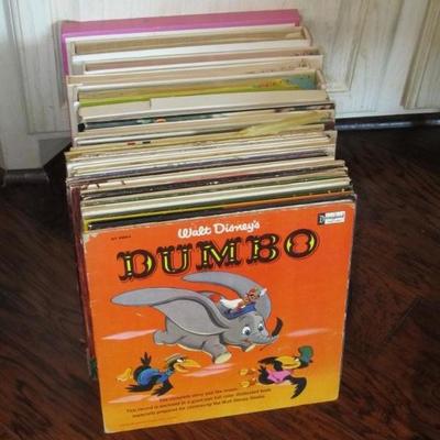 selection of vintage records