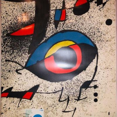 1980. Artist, Joan Miro, Signed.  World Federation of United Nations Assoc. 8.5 x 11 (Multiples)