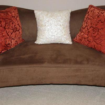 Strata Moroccan. Town Faux Suede Love Seat 
