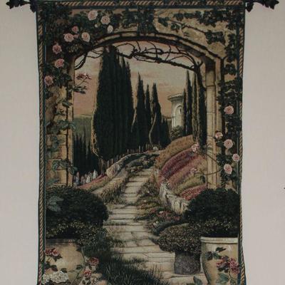 Beautiful Garden Path Wall Tapestry 