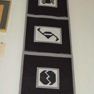 "Legs, Robot, River" fabric runner