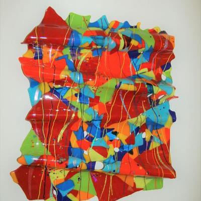Glass panel by Lisa Mote