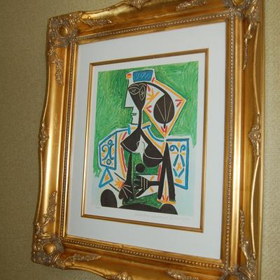 Woman in Chair," by Picasso
