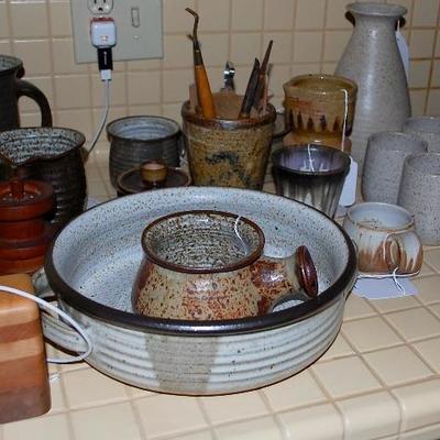 Hand thrown pottery