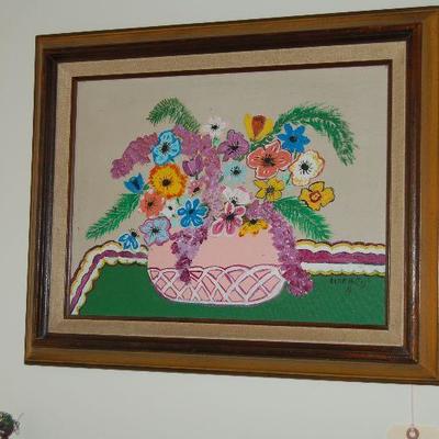 "Basket of Flowers" by Lisa Holley
